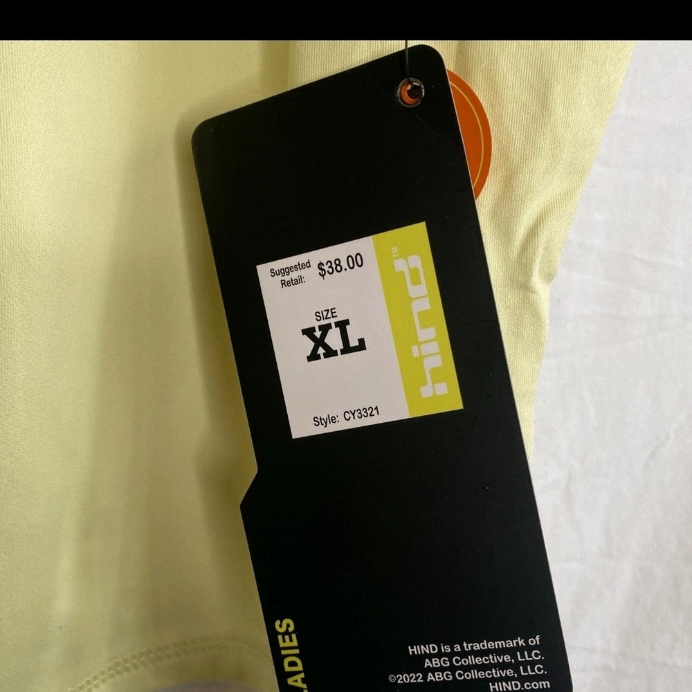 Hind Yellow Ladies Top XL